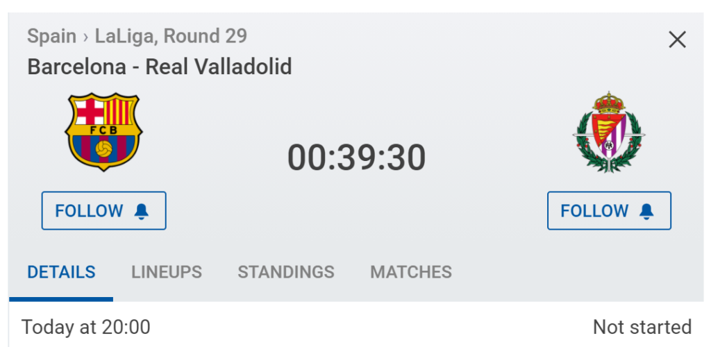 barcelona vs real valladolid april 2021