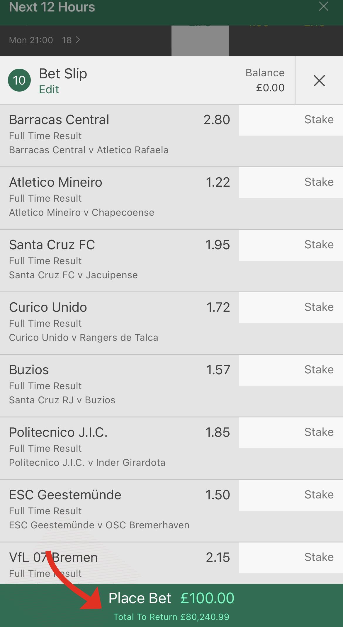 huge accumulator acca football betting