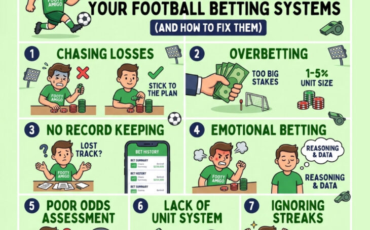 7 Bankroll management mistakes you're making with your football betting systems